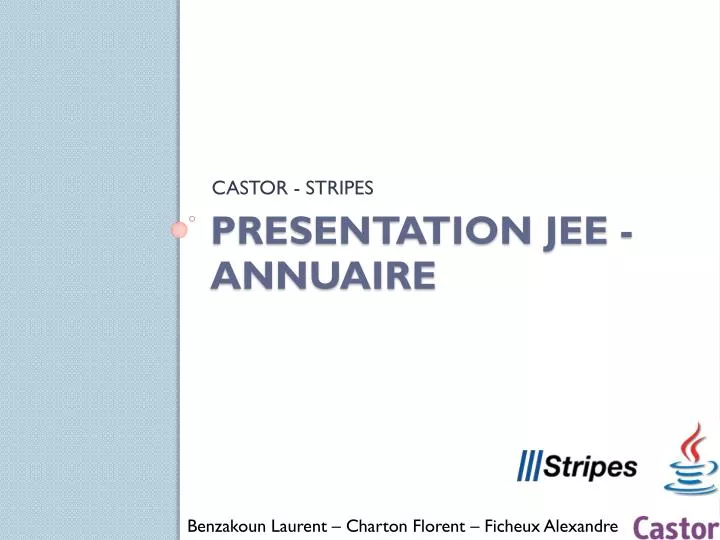 presentation jee annuaire