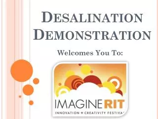 Desalination Demonstration
