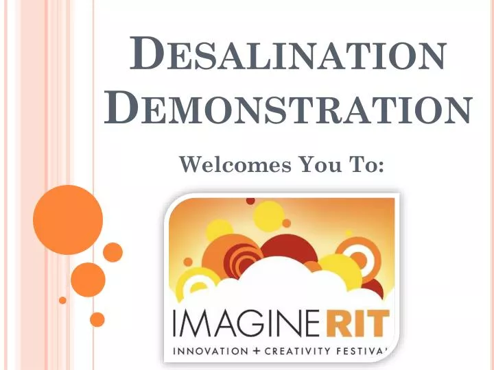 desalination demonstration