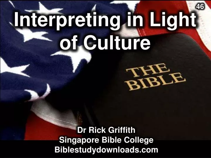 interpreting in light of culture