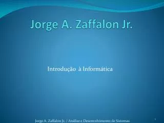 jorge a zaffalon jr