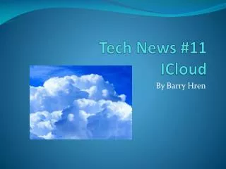 Tech News #11 ICloud