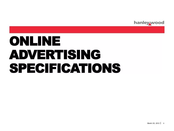 online advertising specifications