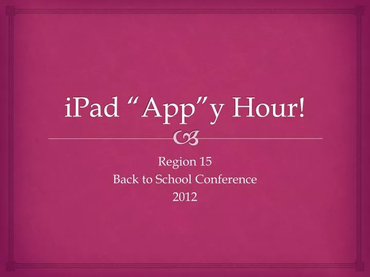 ipad app y hour