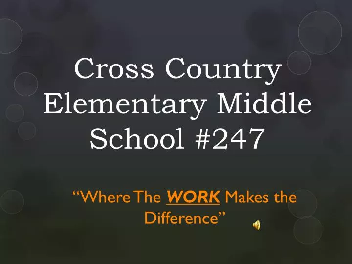 cross country elementary middle school 247