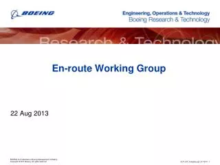 En-route Working Group