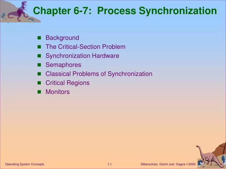chapter 6 7 process synchronization
