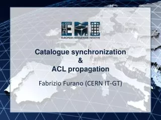 Catalogue synchronization &amp; ACL propagation