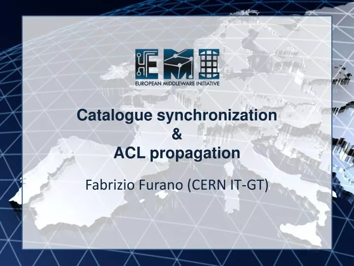 catalogue synchronization acl propagation