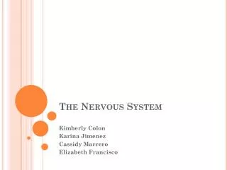 The Nervous System