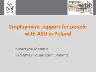 Employment support for people with ASD in Poland