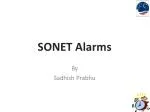 SONET Alarms - slide 1