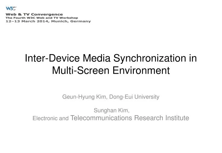 inter device media synchronization in multi screen environment