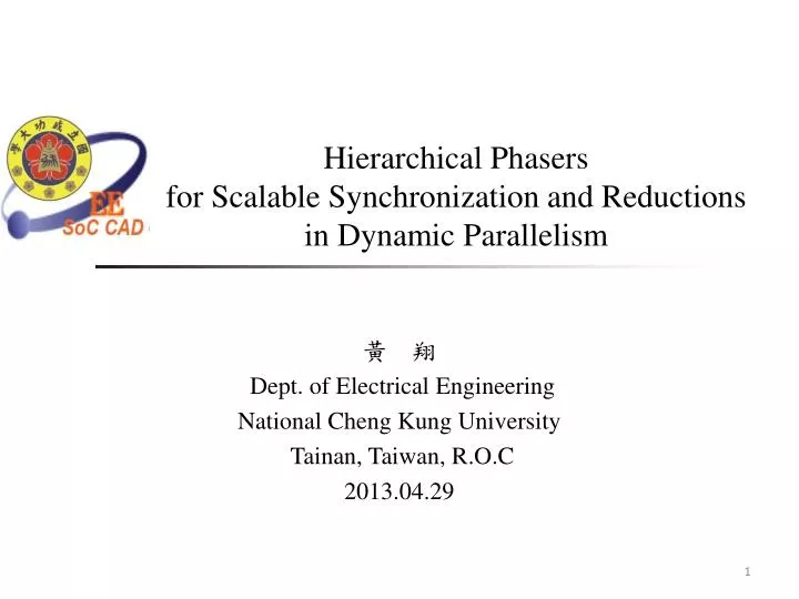 hierarchical phasers for scalable synchronization and reductions in dynamic parallelism
