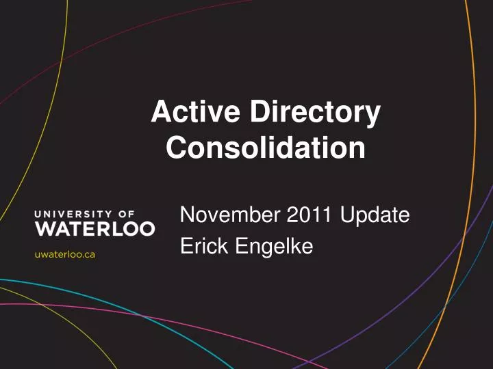 active directory consolidation
