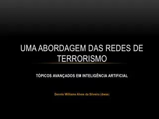 uma abordagem das redes de terrorismo
