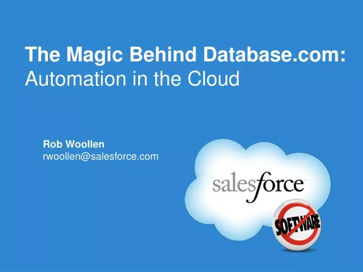 the magic behind database com automation in the cloud
