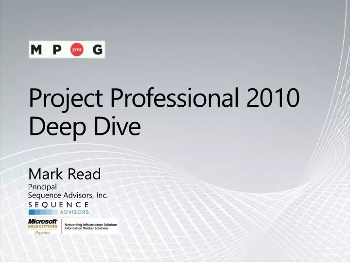 project professional 2010 deep dive