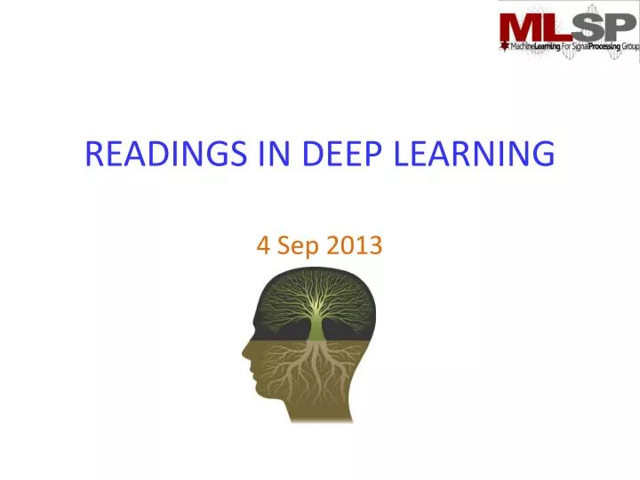 readings in deep learning