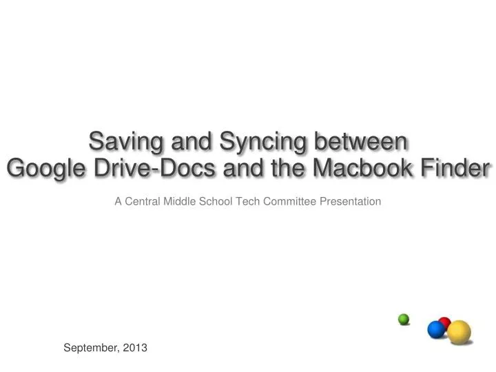 saving and syncing between google drive docs and the macbook finder