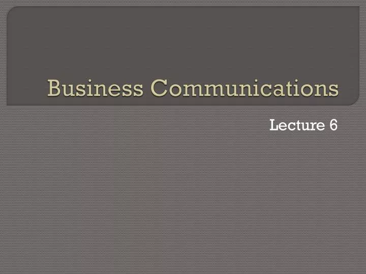 business communications