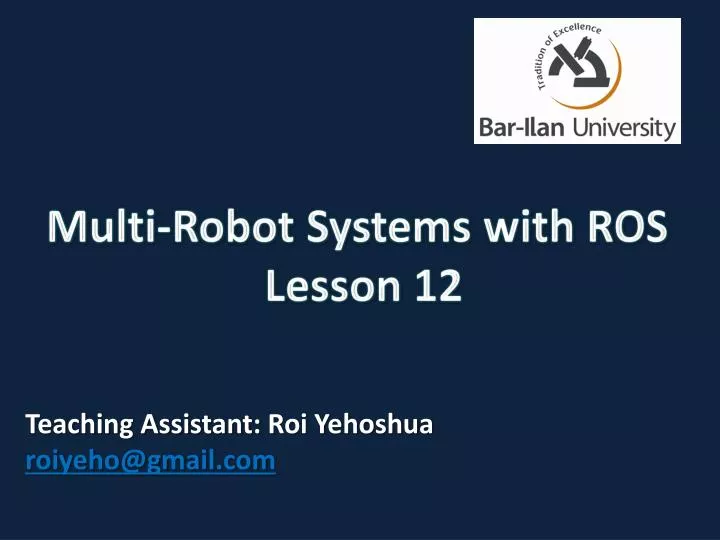 multi robot systems with ros lesson 12