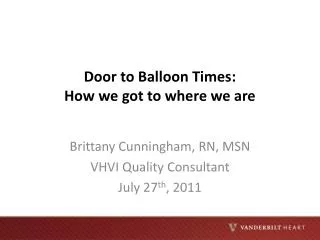 Door to Balloon Times: How we got to where we are