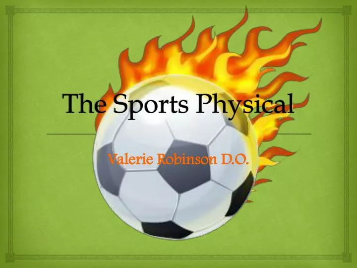 the sports physical