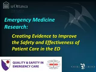 Emergency Medicine Research: