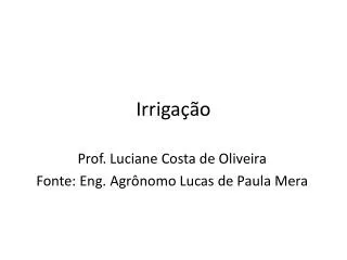 irriga o
