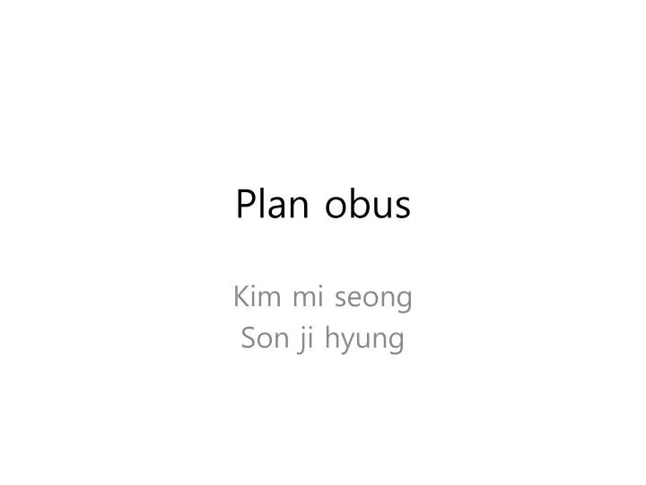 plan obus