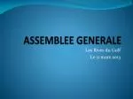 ASSEMBLEE GENERALE - slide 1