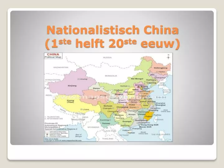 nationalistisch china 1 ste helft 20 ste eeuw