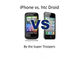 iPhone vs. htc Droid