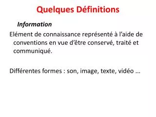 quelques d finitions