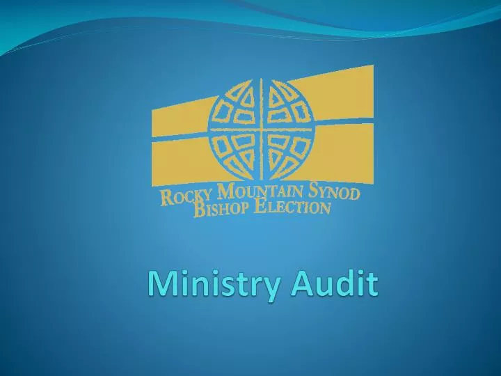 ministry audit