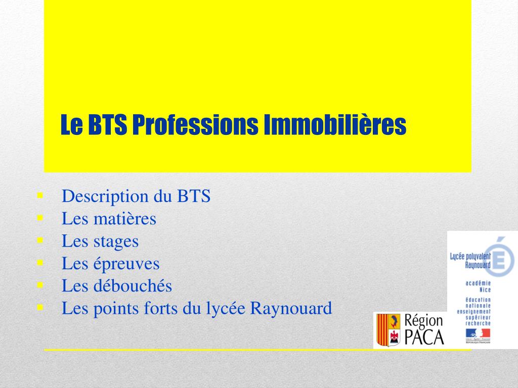 Sujet Bts Professions Immobilières Corrigé www.slideserve.com