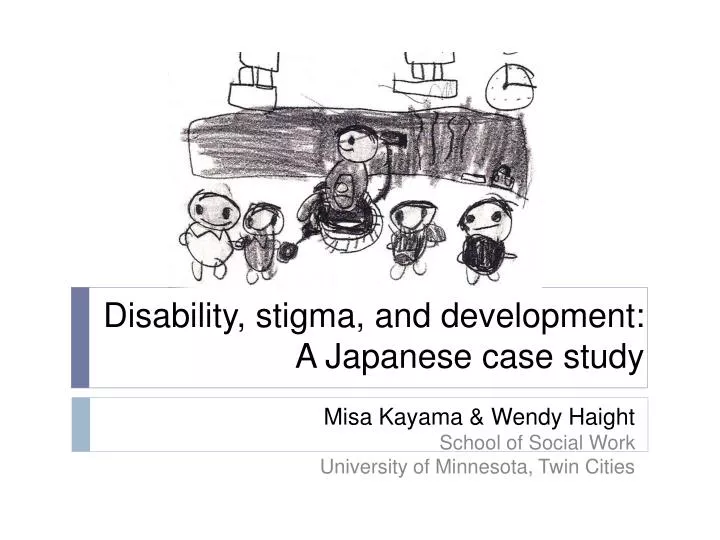 disability stigma and development a japanese case study