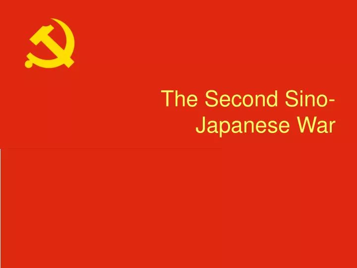 the second sino japanese war