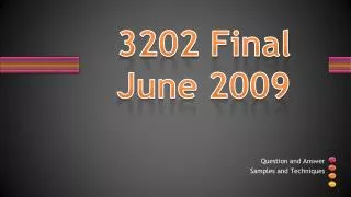 3202 Final June 2009