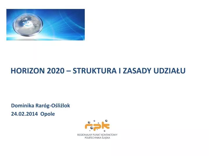 horizon 2020 struktura i zasady udzia u