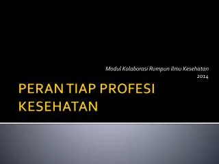 modul kolaborasi rumpun ilmu kesehatan 201 4