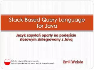 Stack-Based Query Language for Java