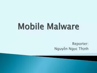 Mobile Malware