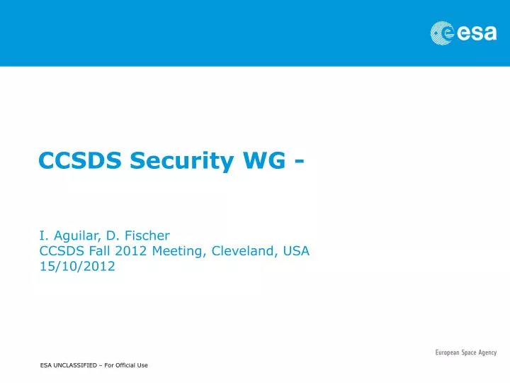 ccsds security wg