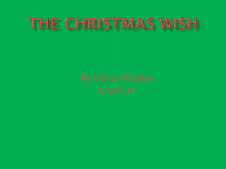 the christmas wish