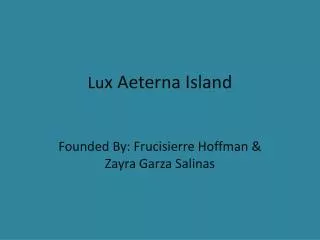 Lu x Aeterna Island