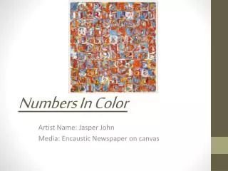 Numbers In Color