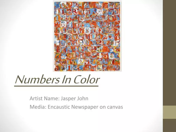 numbers in color