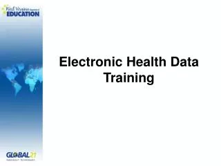 Electronic Health Data Training